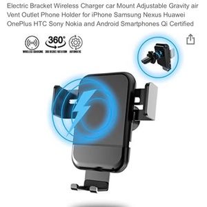 Wireless Charging Car Phone Holder
